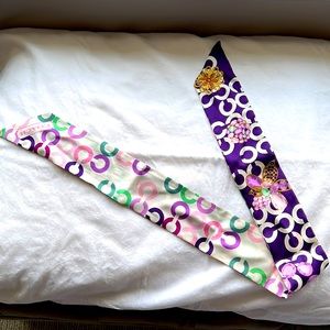 Coach silk scarf